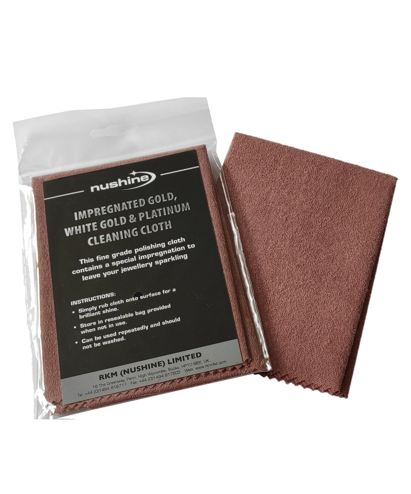 NuShine Gold, White Gold & Platinum Cleaning Cloth