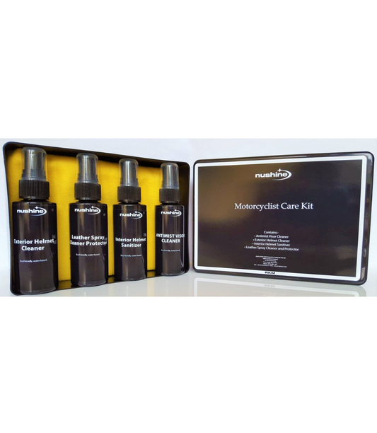 Nushine Motorcyclist Care Kit for Helmet and Leathers - ideal gift!